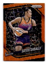 2025 Panini Prizm WNBA #4 Satou Sabally Orange Velocity Prizms