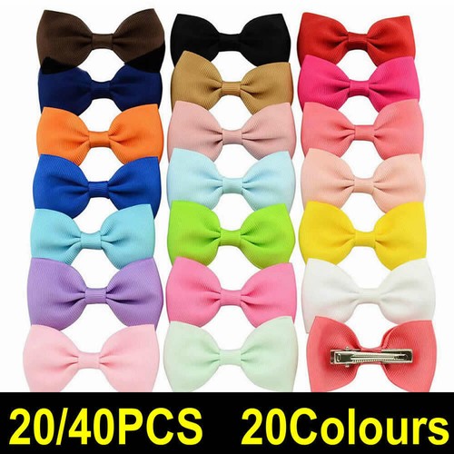 20/40PCS Kids Baby Girls Bow Hair Clip Children Toddler Flowers Hair Accessories - Picture 18 of 43