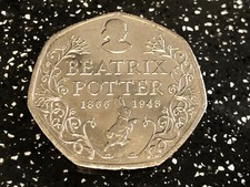 Beatrix Potter 2016 50p Coin 150th Anniversary Fifty Pence - Circulated