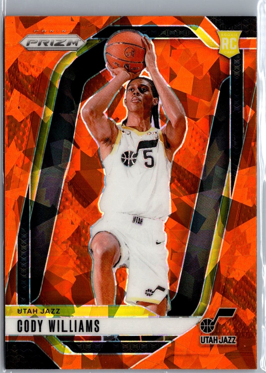 2024-25 Panini Prizm - Cody Williams #232 Orange Ice Prizm (RC)