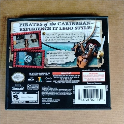 Case & Manual Only NO GAME Lego Disney Pirates of the Caribbean Nintendo DS OEM - Picture 2 of 4