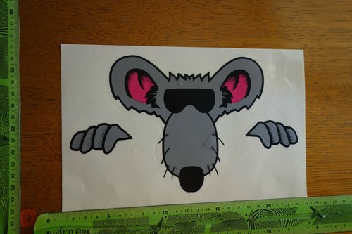 Alter Aufkleber 80/90er (f Oldtimer) Kofferraum? Motorhaube? Scheibe? MAUS