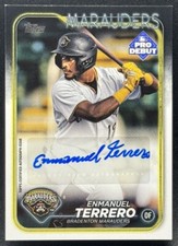 2024 Topps Pro Debut Baseball Enmanuel Terrero Auto Bradenton Marauders #PD-12