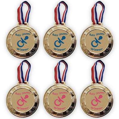 Babyparty Party Spiele 6 GEWINNERMEDAILLEN - Babyparty Preis, Babyparty Gastgeschenk