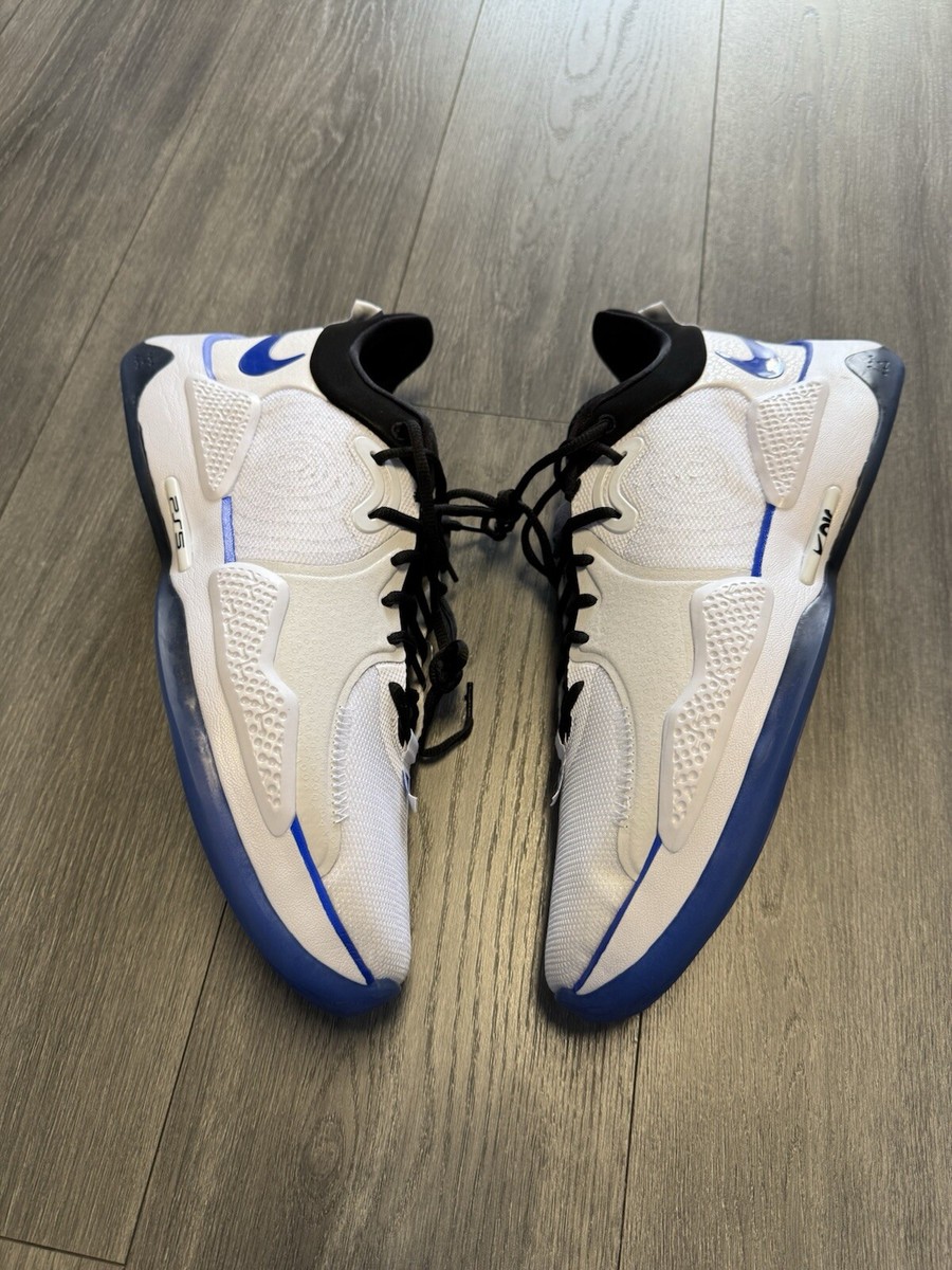 Nike PG PlayStation White Black Blue Basketball Shoes Men's Size 16  CW3144-100
