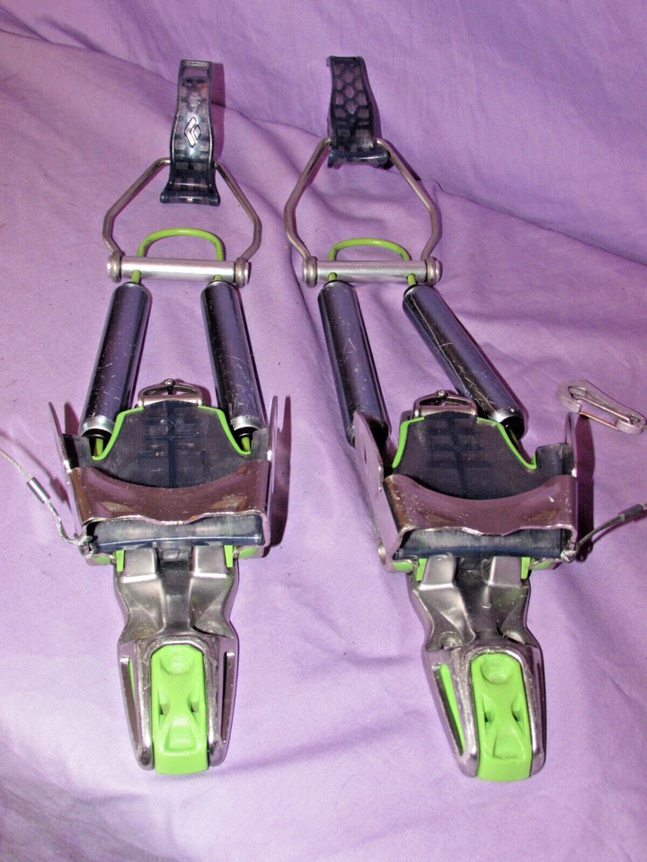 Black Diamond 01 TELEMARK ski bindings w/ Tour Mode w/ leashes, bars