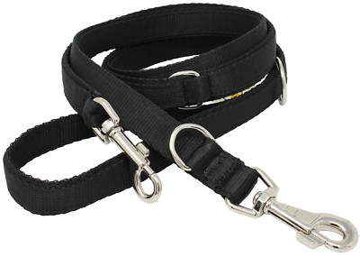 6 Way European Multi-functional Nylon Dog Leash, Adjustable Lead 40'' to 70'' Long