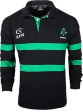 Malham Irish Shamrock Sprig Ireland Longsleeve Striped Rugby Ireland