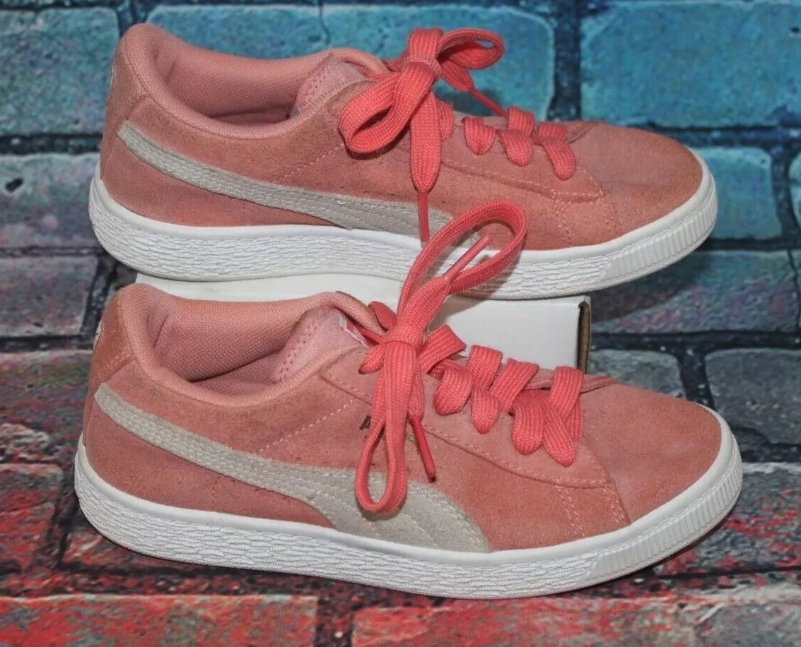 PUMA Classic Suede Shoes Athletic Sneakers Mens Shoes Orange Peach