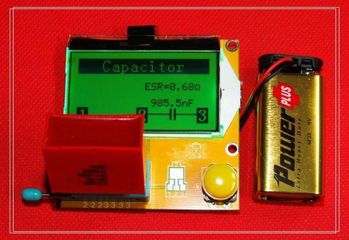 led ESR graphical multi-function tester resistor + capacitor + inductance + SCR - Picture 7 of 10