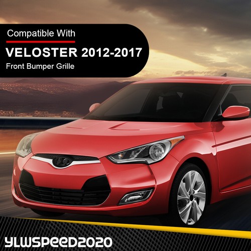 Fit For 2012-2017 Hyundai Veloster Hy1036126 Front Upper Bumper Lower Grille - Picture 12 of 12