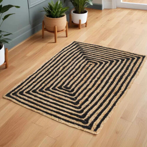 Braided Jute Reversible Indoor Outdoor Area Rugs Or Runner Rug - Picture 16 of 49