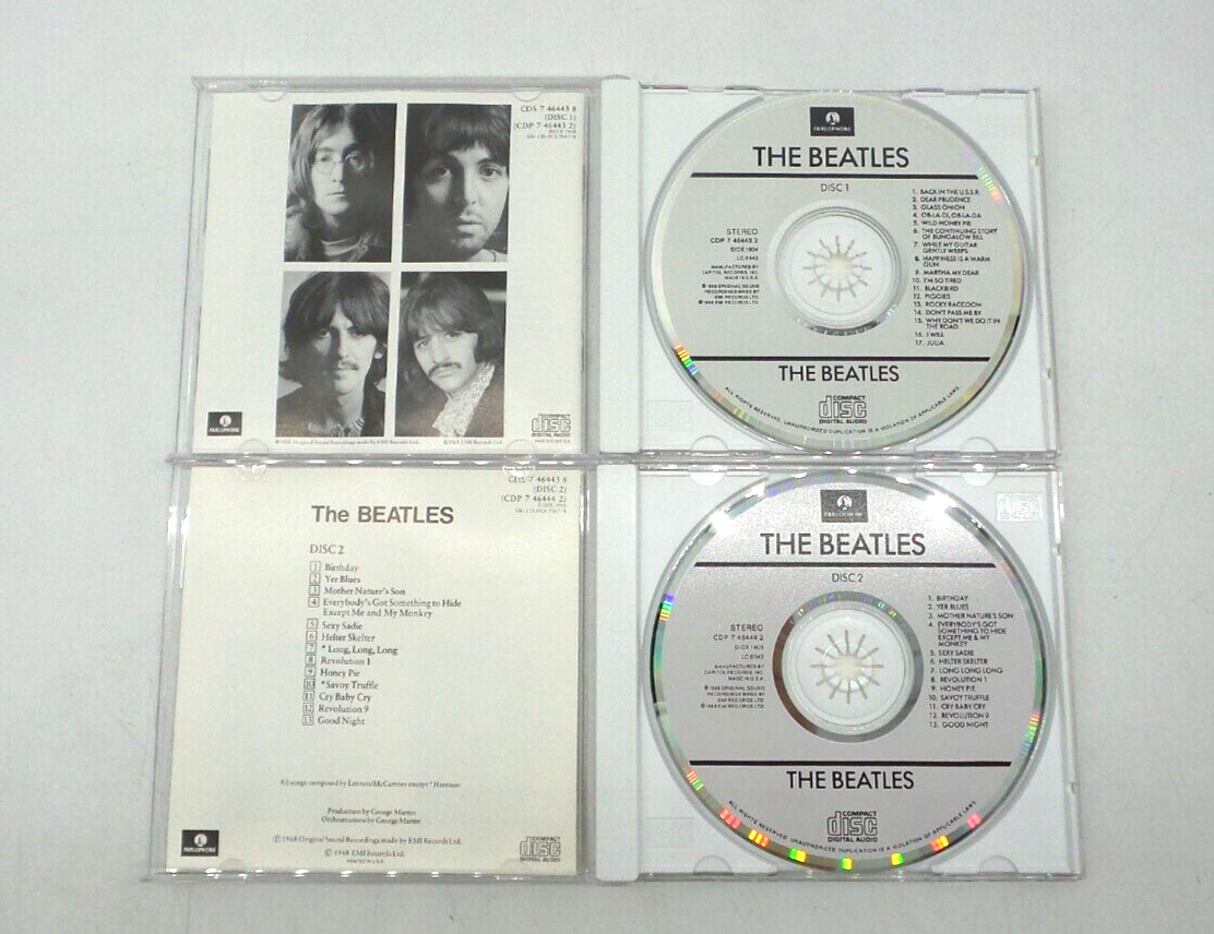 The Beatles: White Album CDP 7 46443/4 2 - Disc 1 & Disc 2