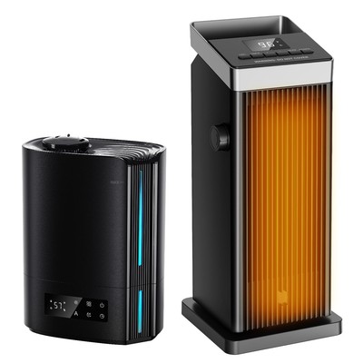 One 6L Humidifier MG07JS and One Space Heater MQ18 Together