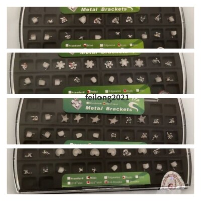 Dental Orthodontic Metal Braces Cartoon Brackets Mini Roth 022 345 hooks 5 Size