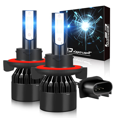 For 2007-2013 GMC Yukon Denali 2x 8000K Ice Blue Front LED Headlights Bulbs Kit