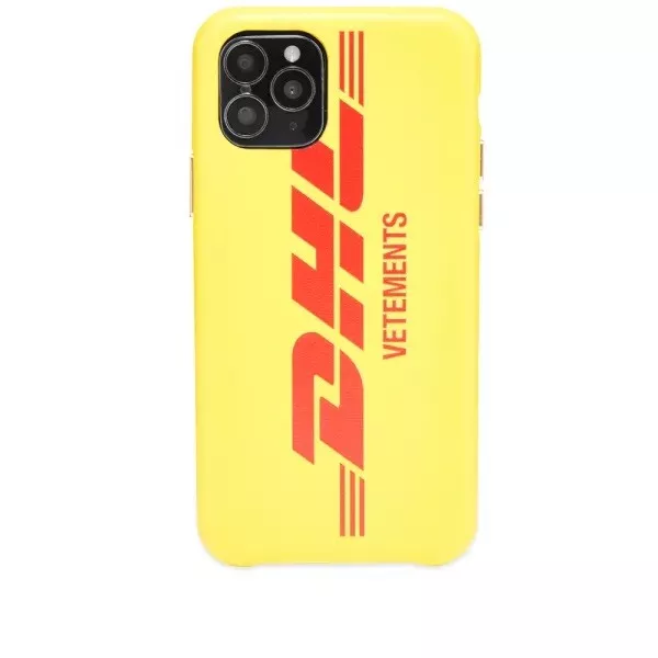 VETEMENTS DHL LOGO IPHONE 11 PRO CASE YELLOW $265 New In Box