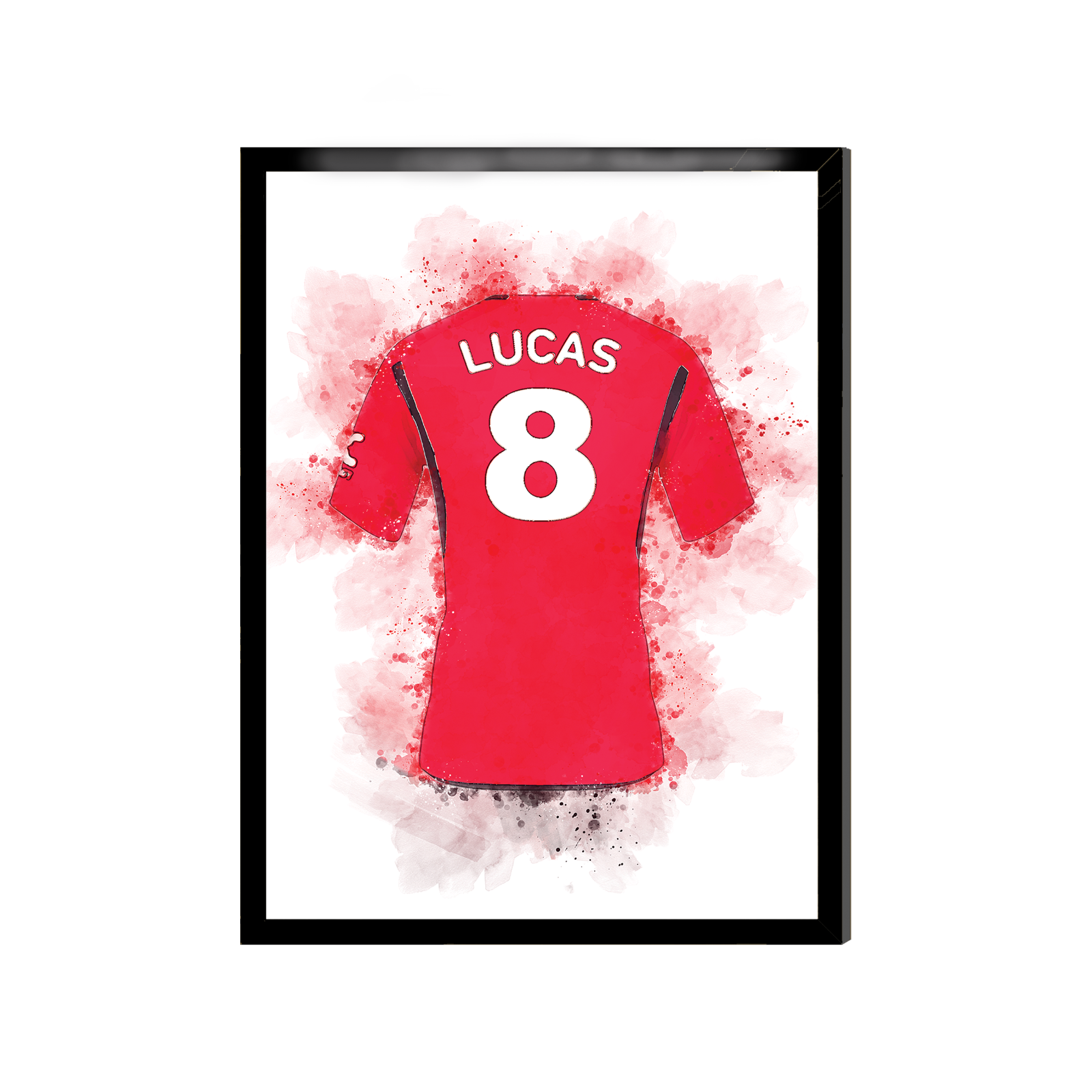 Manchester United Football Prints Set of 3 Personalised Boys Football
