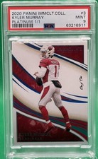 2020 Panini Immaculate Collection Kyler Murray PLATINUM 1/1 🏦 PSA 9 TRUE 1 Of 1