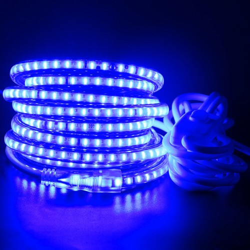AC 220V 240V 3014 LED Strip Lights Dimmable Flexible Rope Band Lights Remote - Picture 11 of 13