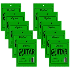 10Set Orphee TX620 Guitar Strings Steel String 6pcs/string set Thin 010-047inch