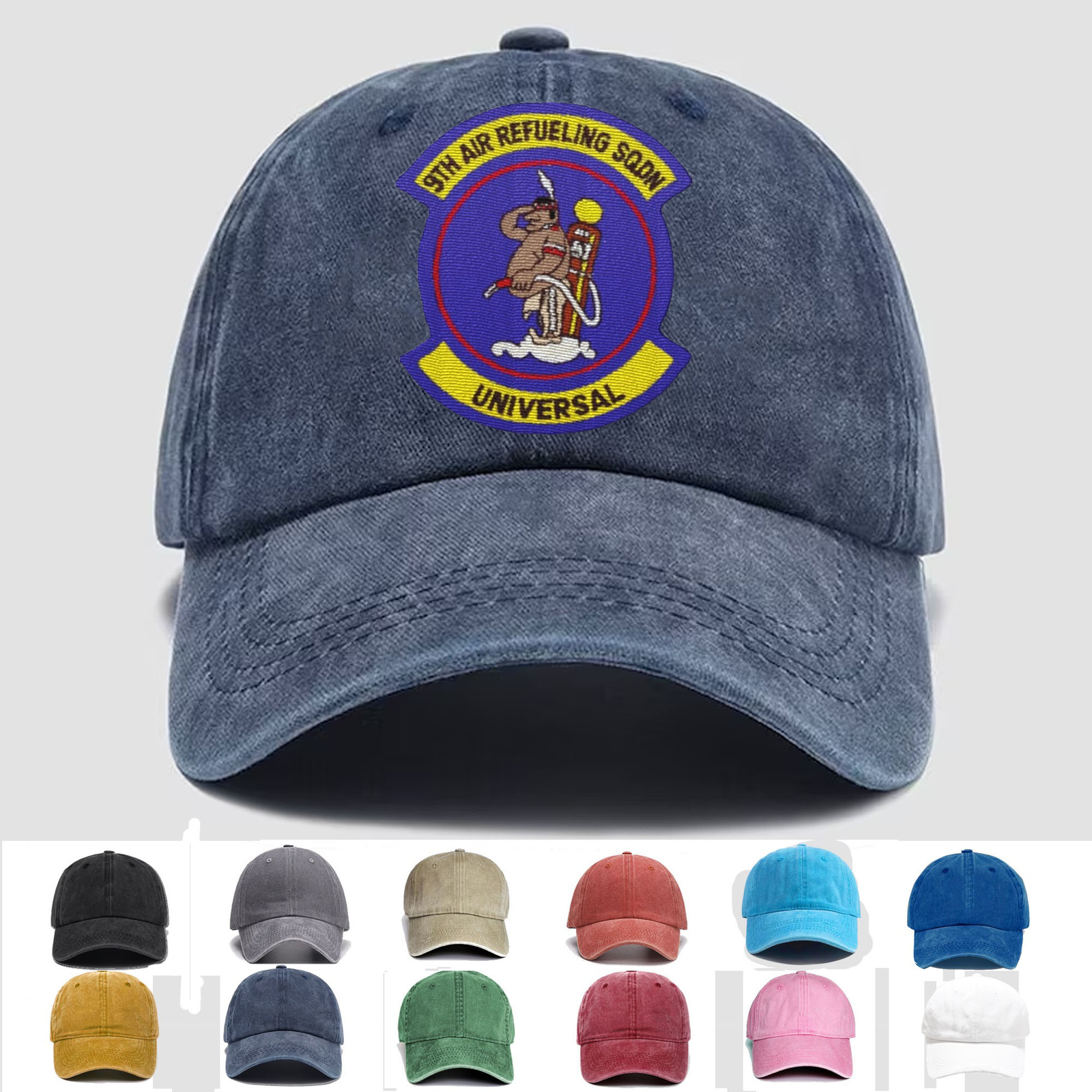 Custom Personalization Embroidered Hat 9th Air Refueling Squadron, Veteran Cap