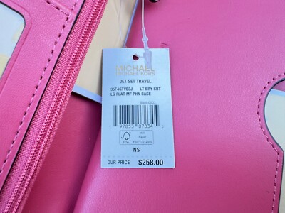 MICHAEL KORS JET SET TRAVEL MULTIFUNCTION LG PHONE WALLET MK LIGHT