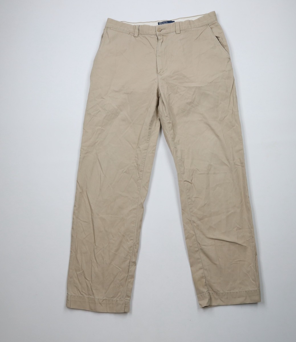 90s RALPHLAUREN POLO CHINO USA製サイズ33X30 Vintage 90s Ralph Lauren Mens 33x30 Faded Wide Leg Chino