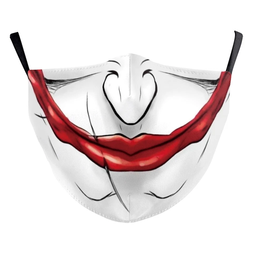 Adult Protective Facemasks 3D Skull Monster Joker Halloween Cosplay Mouth Masks - Image 4 of 4