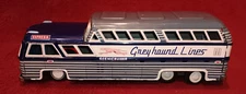 Vintage Greyhound Lines Scenic Cruiser Express M-732 Friction Tin Toy Read
