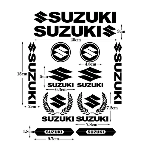 SUZUKI Motorrad Aufkleber Zubehör Abziehbilder Sticker Roller Heckbox Dekoration - Picture 2 of 12