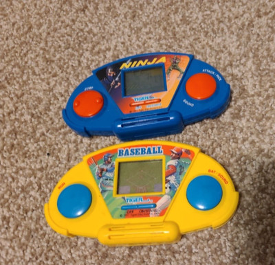 1991 Tiger Electronics Lot of 2 - Ninja & Baseball Don't Work