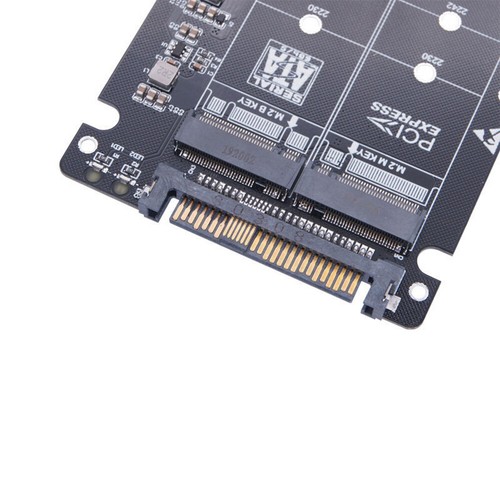 Convertisseur 2 en 1 NGFF SSD vers PCI-e U.2 SFF-8639 et M.2 SSD vers U.2 Adaptateur NVMe - Photo 4/13