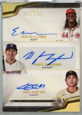2024 Topps Five Star Elly De La Cruz Wyatt Langford Junior Caminero Auto /5 SSP
