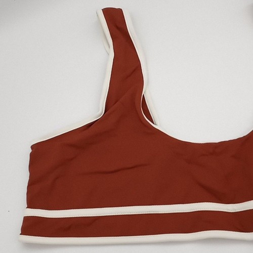 Stone Fox Swim Bikini Top Womens XL Dhalia Cropped Swim Bralette Patina Brown XL - Picture 5 of 10