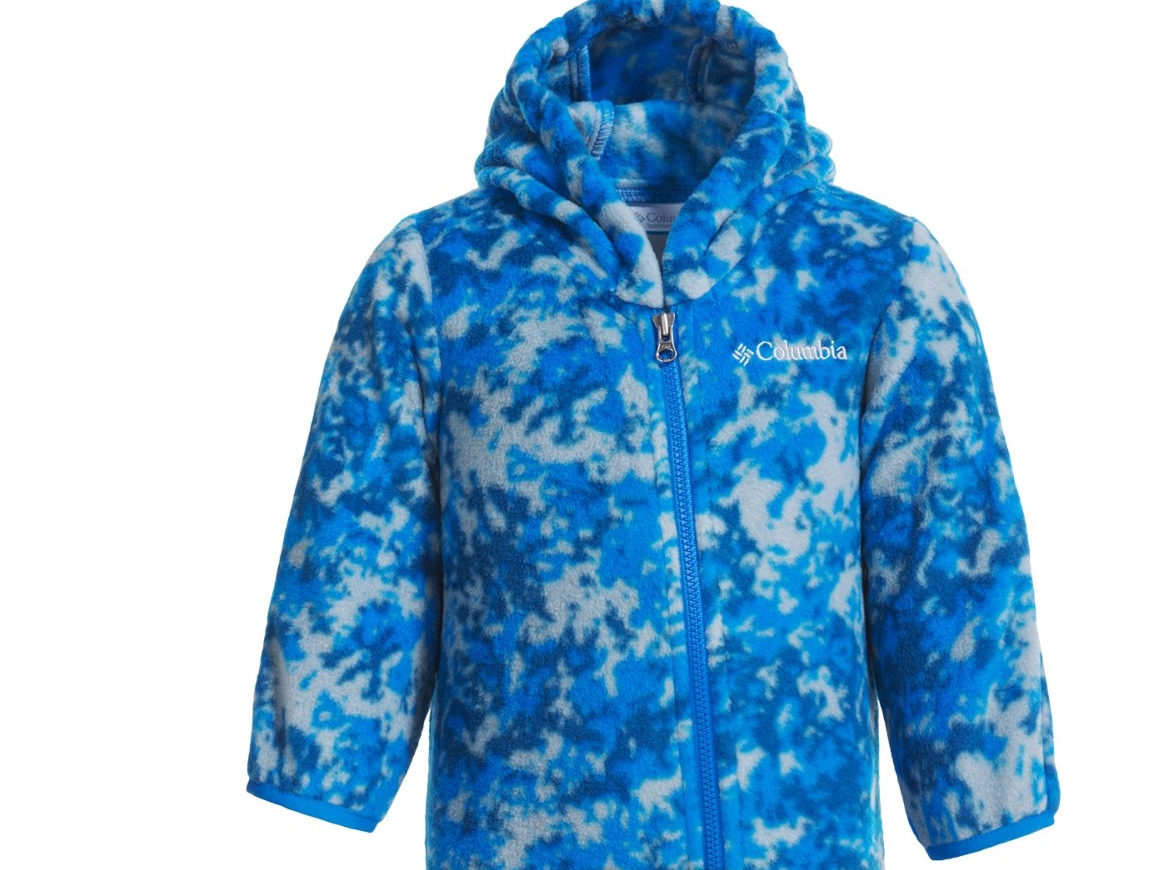 NEW COLUMBIA FROSTY FLAKE FLEECE SNOWSUIT BLUE INFANTS 6-12M BABY