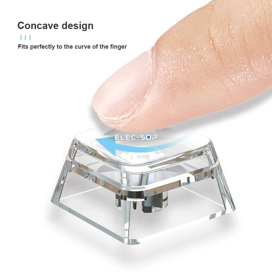 Anime Hatsune Miku Keycaps Clear Translucent Shine Though Keycap for MX Keyboard - Image 2 of 4