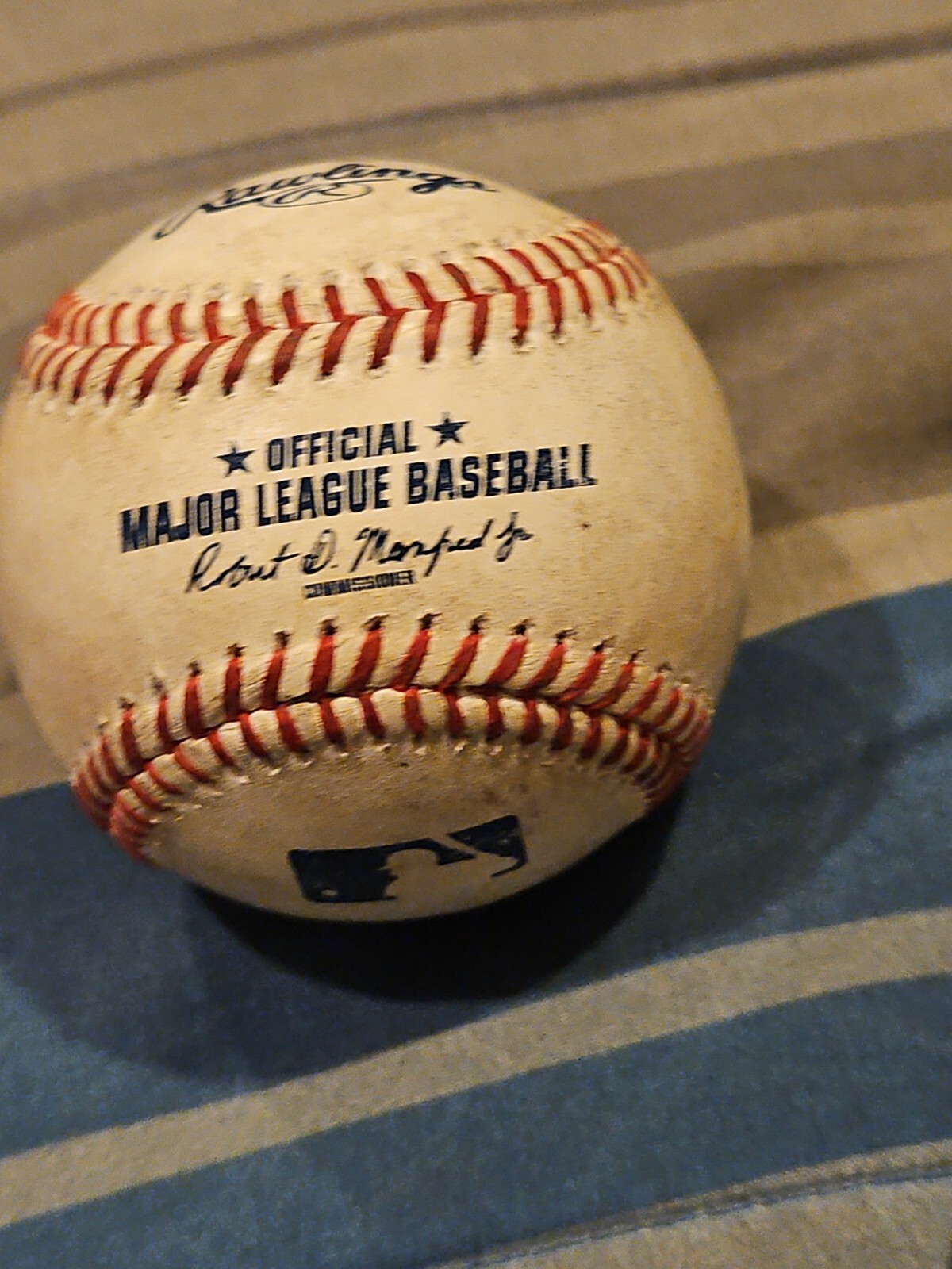 Brian Kenny signed game used baseball autographed ball romlb auto mlb Network view 3