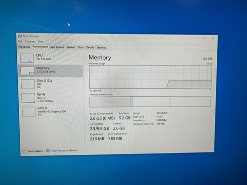 Dell OptiPlex 7050 Micro PC Intel Core i5-6500T 2.50GHz 8GB RAM 128GB SSD WIFI - Bild 9 von 11