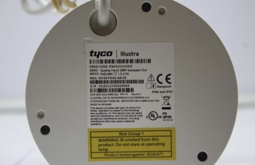 Tyco Illustra Flex 3MP Mini-Dome Camera IFS03-C10-OI03 + 1 year ExacqVision - Picture 4 of 6