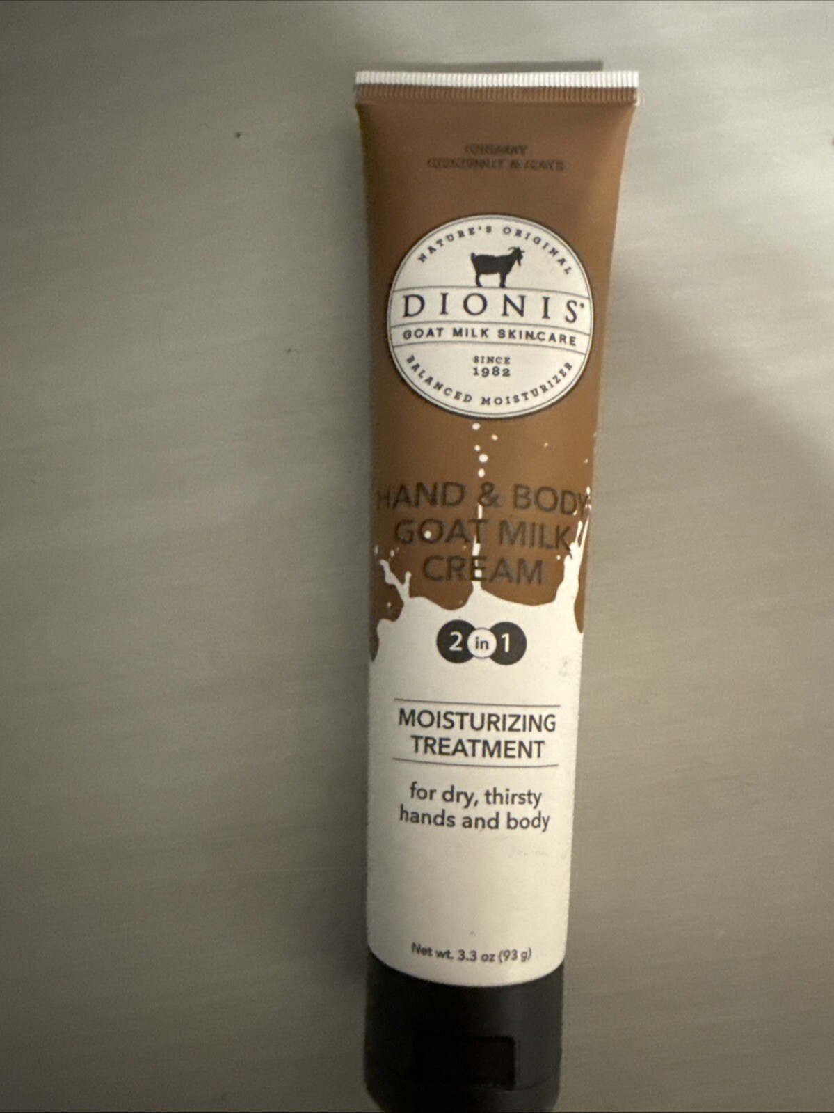 Dionis CREAMY COCONUT  &OATS Hand  & Body Goat Milk Cream for DRY SKIN 3.3 oz