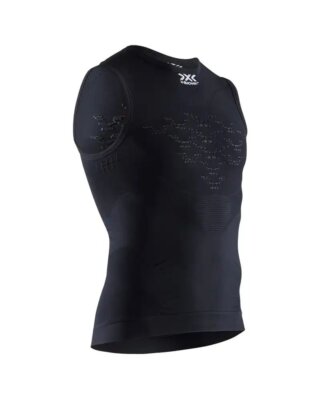 - X-Bionic Energizer 4.0 Light Singlet Herren ärmelloses Shirt, Opal Black/Arctic 