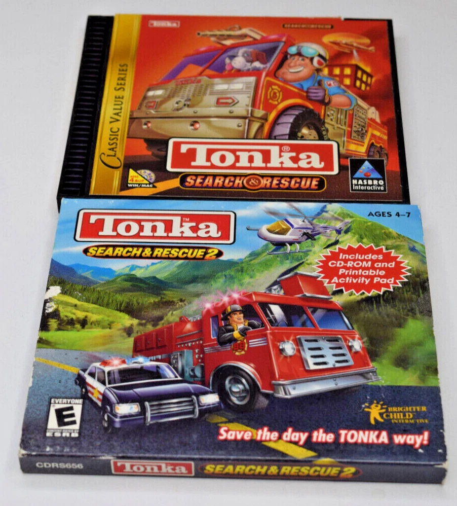 TONKA SEARCH RESCUE et SEARCH RESCUE 2 PC GAME WINDOWS