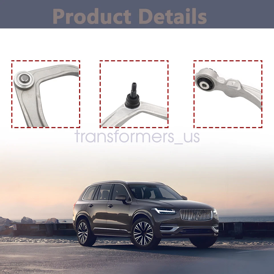 Передние верхние левые и правые рычаги управления для Volvo XC90 XC60 T5 T6 T8 2,0 л 2016-23 - Изображение 3 из 4