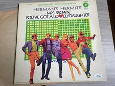 PETER NOONE HERMANS HERMITS SIGNED VINYL MRS BROWN YOUVE GOT A LOVELY DAUGH ACOA