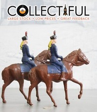 JOHILLCO - VINTAGE LEAD FIGURES X2 - BRITISH CAVALRY HUSSAR - MOUNTED   1039