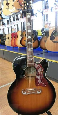 Epiphone Elektrisch Akustische Gitarre J-200EC W / Hartschale F / AUS Japan