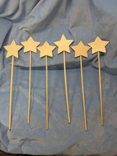 DIY Fairy Wand 6 Pcs Unfinished Star Fairy Wa...