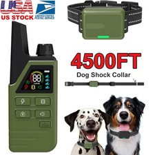 Dog Shock Collar 4500 FT Dog Training Collar with Remote Rechargeable Shock Pet