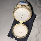 Mr. Christmas Angel Egg-Shaped Music Box Ornament Blue & Gold Collectible — photo 3